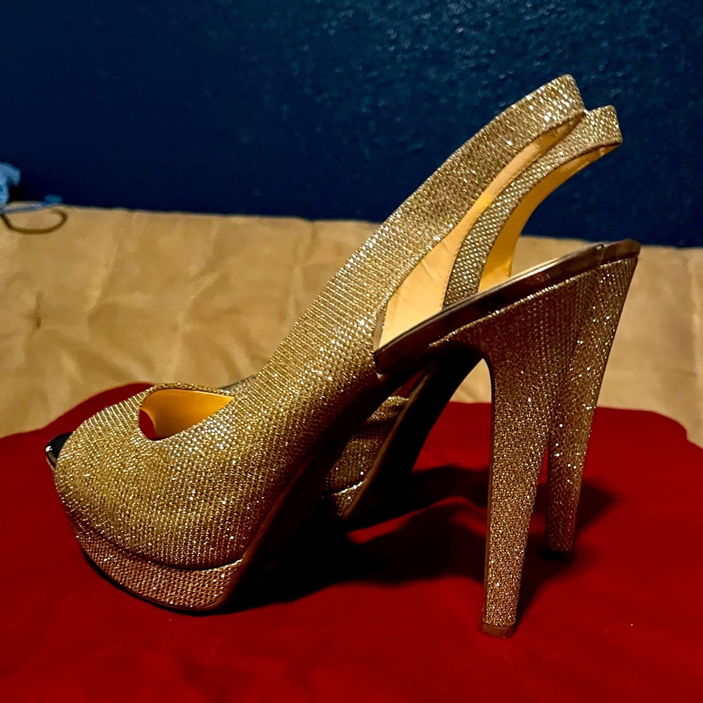 Jessica Simpson Glitter Heels 11M